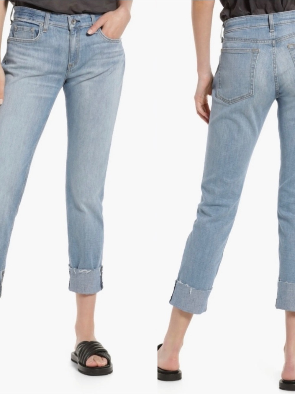 rag & bone Dre Low Rise Slim Boyfriend Jean in Tulip 26